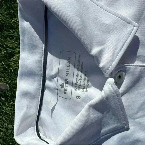 Peter Millar Womens Short Sleeve Polo White Small - Picture 2 of 5